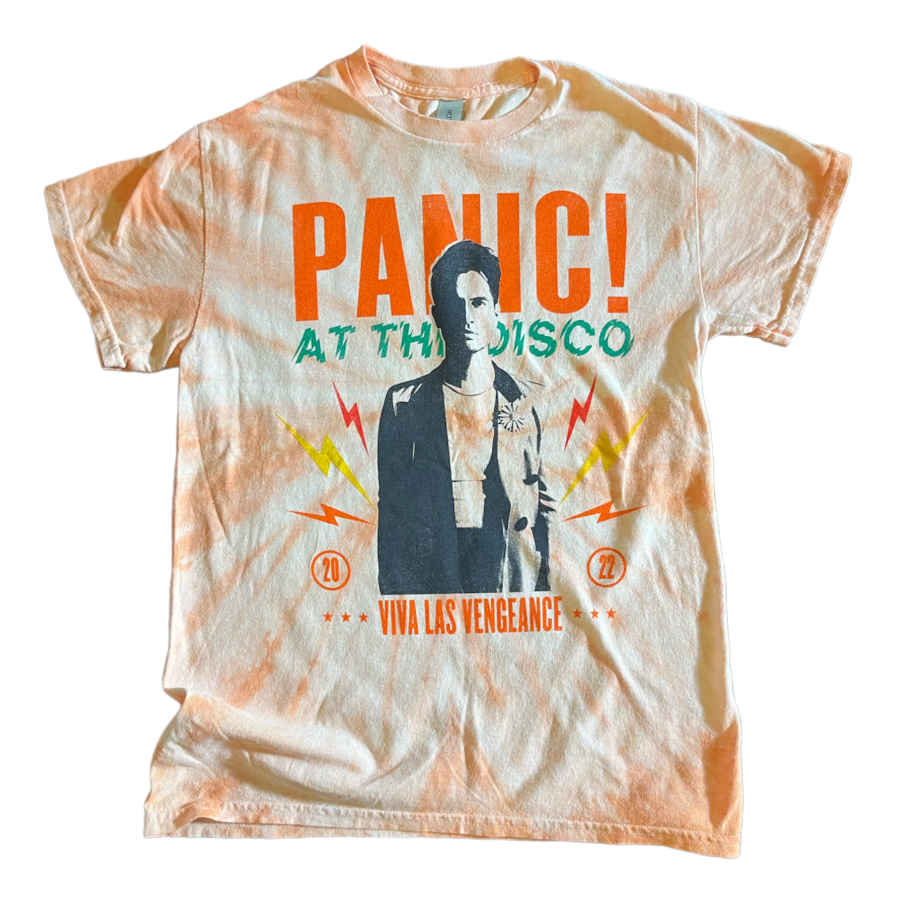 2022 Orange Tie Dye Tee - Small