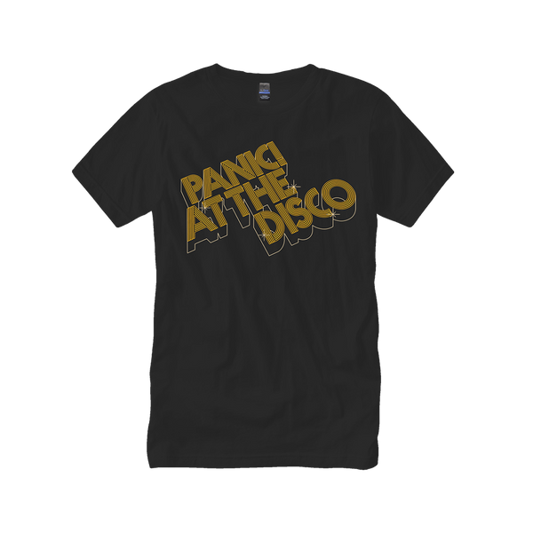 Panic at the Disco Tシャツ ブラウン 3-d-gold-logo-tee-small-t-